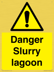 Danger Slurry lagoon